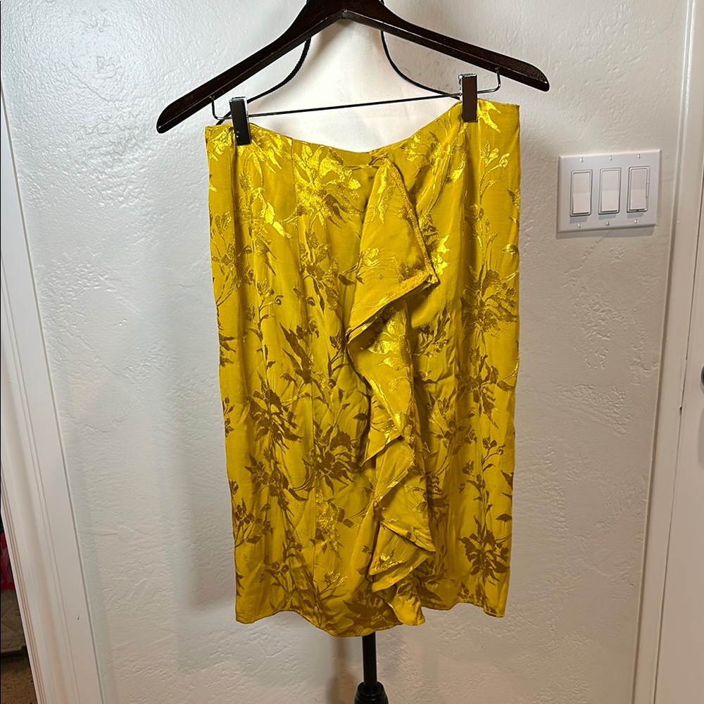 Yellow Floral Skirt